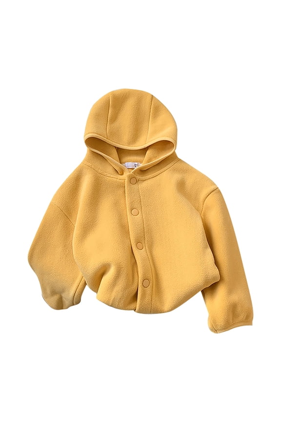 Boys Hoodies Solid Thick Warm Winter Coat Kids Clothing Hooded Sweatshirt Pullover for Toddler Boys Girls