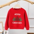 thumbnail image 1 of Boys Hoodies & Sweatshirts Christmas Cartoon Long Sleeve Letter Sweatshirt Toddler Outfit for Kids, 1 of 2