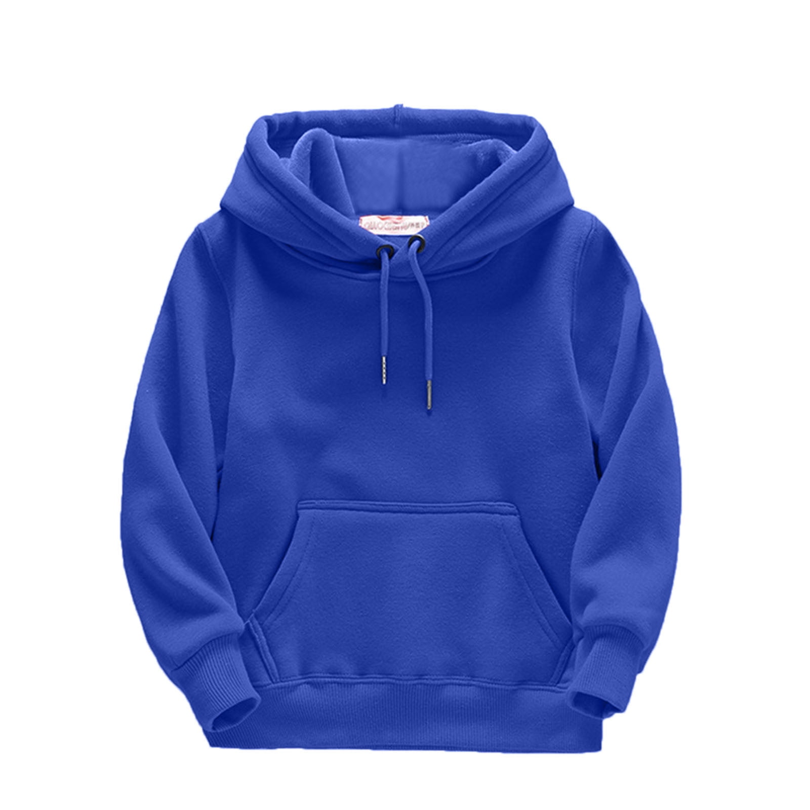 Boys Hoodies & Sweatshirts Kids Solid Long Sleeve Patchwork Hooded Thickened Warm Pullover Blouse Tops Outfits Clothes for Active Play and Comfort
