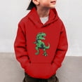 thumbnail image 1 of Boys Hoodies & Sweatshirts Little Boys Girls Dinosaur Sweatshirts Long Sleeve Hooded Pullover Toddler Kids Winter Warm Shirt Sweater Tops 3-14 Years, 1 of 4