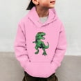 thumbnail image 1 of Boys Hoodies & Sweatshirts Little Boys Girls Dinosaur Sweatshirts Long Sleeve Hooded Pullover Toddler Kids Winter Warm Shirt Sweater Tops 3-14 Years, 1 of 4