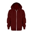 thumbnail image 1 of Boys Hoodies & Sweatshirts Solid Zip Jacket Long Sleeve Top for Kids Comfortable and Stylish Outerwear for Boys and Girls, 1 of 5