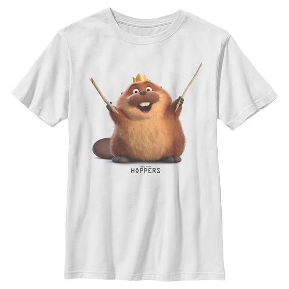Boys Hoppers King George Happy Sticks Pose T Shirt
