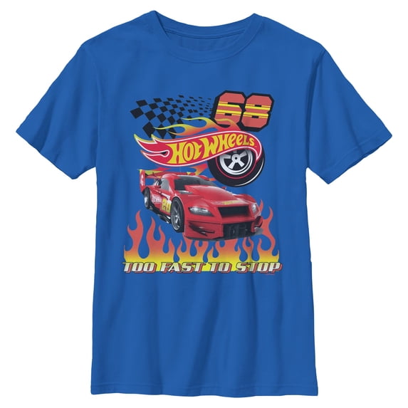 Boys Hot Wheels Too Fast to Stop T Shirt