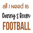 thumbnail image 1 of Boys All I need is Football Active Sports Wall Decal Decoration Football Lovers Motivational Quote for Boy's Room Lasts Years and Easily Removable - Size: 20 In(W) x 20 In(H), 1 of 5
