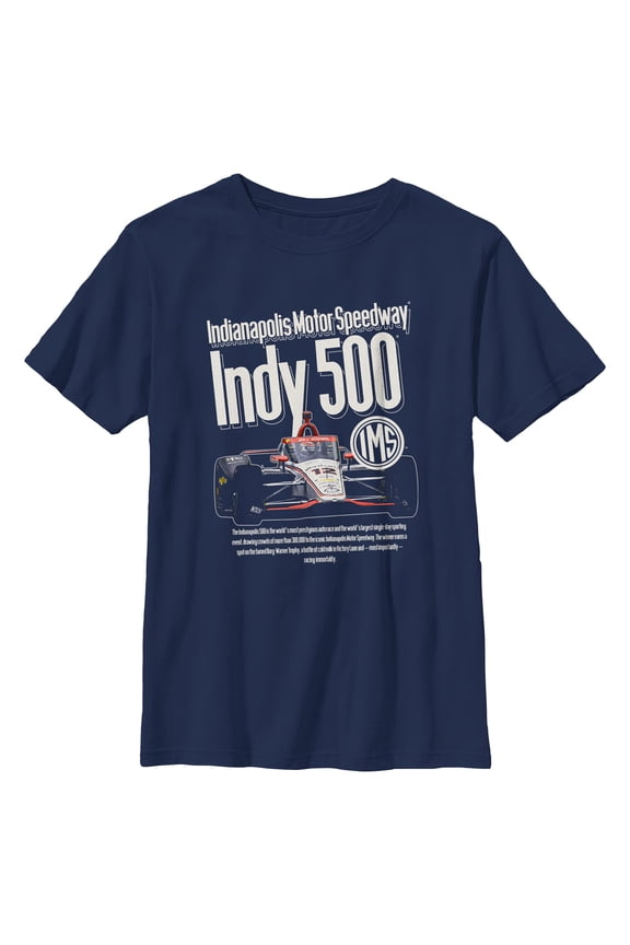 Boys Indy 500 Racing Immortality Quote T Shirt