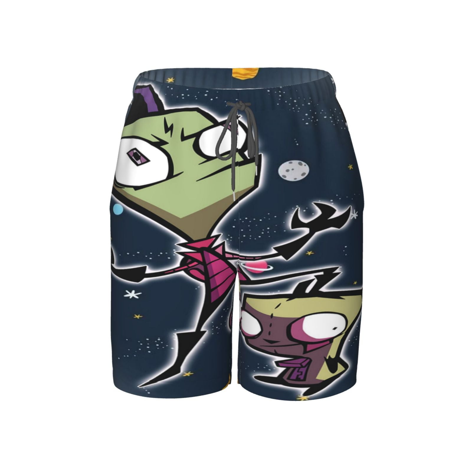 Boys Invader Zim Swim Trunks With Mesh Liner Kids Cartoon Quick Dry ...