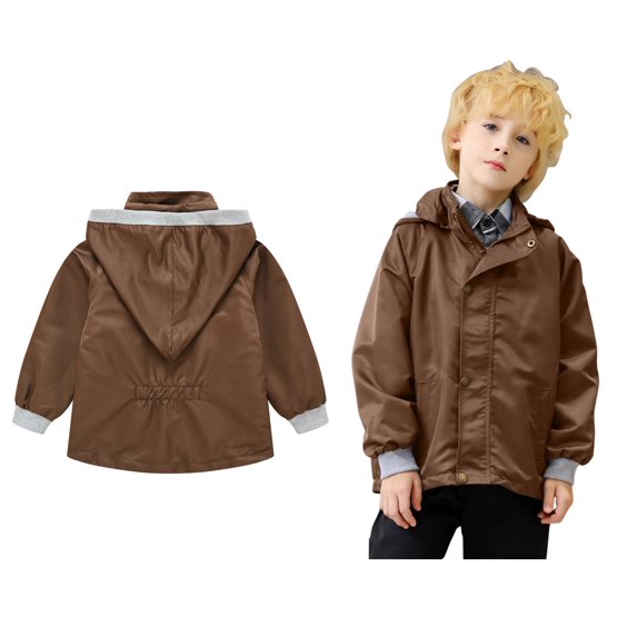 Boys Jacket Kids Girls Windbreaker Jacket Zip Up Sweatshirt Kids Light Jacket Fall Coat Girls Clothes Size 5-6 Years