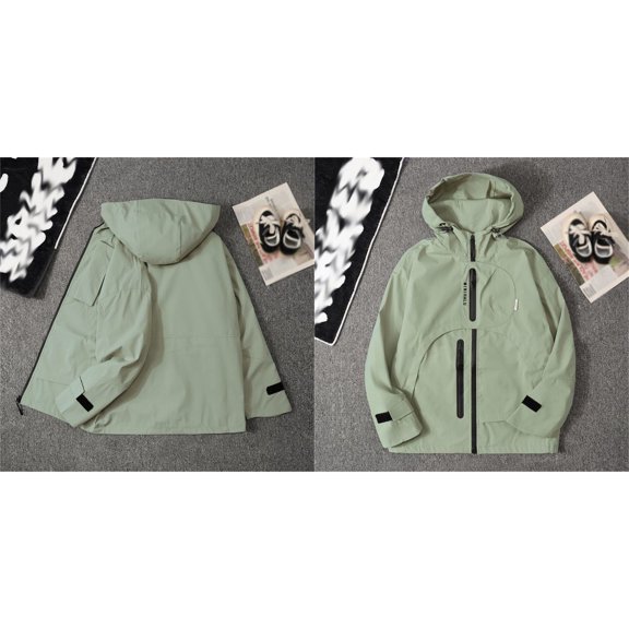 Boys Jacket Teen Boys Windbreaker Jacket with Hood Zippered Hoodies Light Jacket for Girls Fall Clothes Clothes Teen 13-14 Years