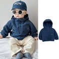 thumbnail image 1 of Boys Jacket Toddler Boys Windbreaker Hoodie Pull-on Girls Lightweight Jacket Fall Jacket Toddler Clothes Girls Size 12-18 Months, 1 of 8