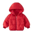 thumbnail image 1 of Boys Jacket Winter Warm Solid Color Long Sleeve Outwear Coat Soft Comfortable Durable Zipper Jacket for Boys Cold Weather Outdoor Activities and Daily Clothes, 1 of 3