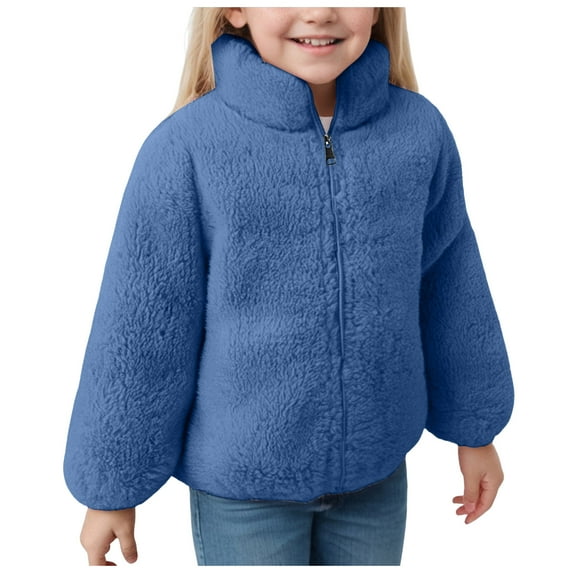 Boys Jackets Jacket For Girls Boys Girls and Toddlers' Fleece Full-Zip Jacket Zip-Up Sweatshirt