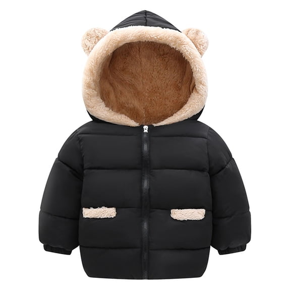 Boys Jackets Size 5-6 Lightweight Lightweight Down Jacket Classic Fit Christmas Snowboarding Jackets with Pocket Black,3-4 Years