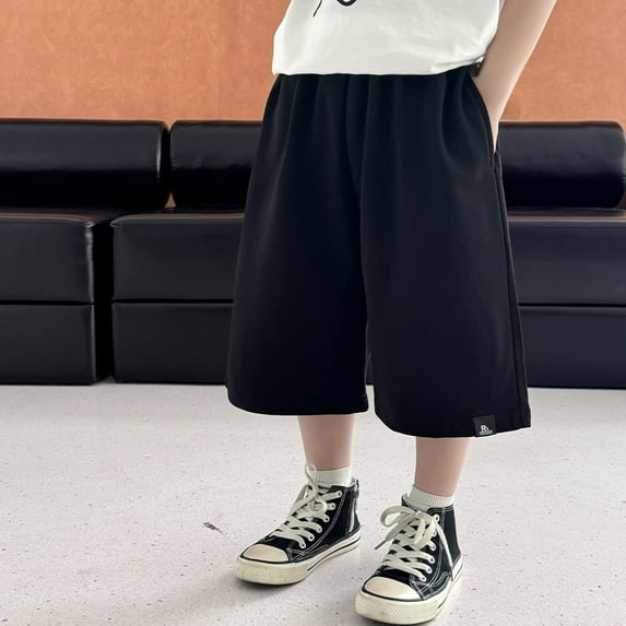 Boys Jean Shorts Fashion Loose Summer Trousers Short Boys' Fashion Kids 6-8 Years Boys Shorts Cute Boy Clothing