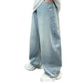 thumbnail image 1 of Boys Jeans Boys Casual Pants Boys Thin Straight Leg Jeans Comfortable Loose Fit Denim Pants for Kids and Youth Durable Casual Trousers, 1 of 4