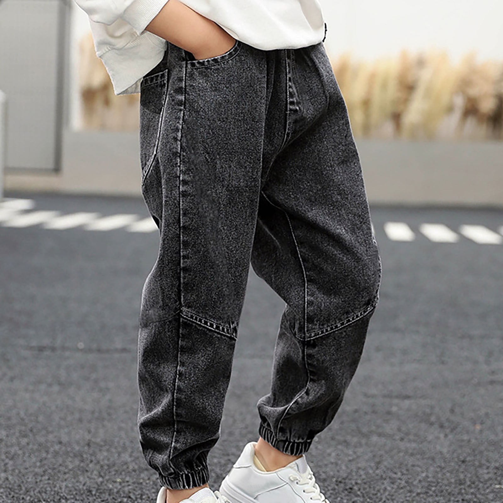Amazon.com: SWJGLITTR Mens Loose Fit Business Jeans Stretch