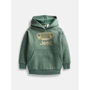 Jeep Boys' Front Back Graphic Fleece Hoodie with Long Sleeves, Size 4-18
