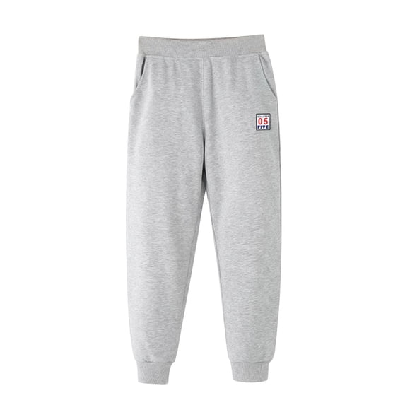 Toddler Boy Sweatpants Solid Color Casual Long Pants Pure Sanitary Pants with Pockets for Toddler Boys 4-5 Years