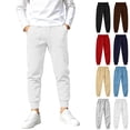 thumbnail image 1 of Boys Joggers Sweatpants Kids Sweatpants with Pockets Drawstring Elastic Waist with Pockets Ribbed Cuffs Kids Casual Pants for School Daily Wear (Ages 5-14 Years), 1 of 9