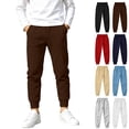 thumbnail image 1 of Boys Joggers Sweatpants Kids Sweatpants with Pockets Drawstring Elastic Waist with Pockets Ribbed Cuffs Kids Casual Pants for School Daily Wear (Ages 5-14 Years), 1 of 9