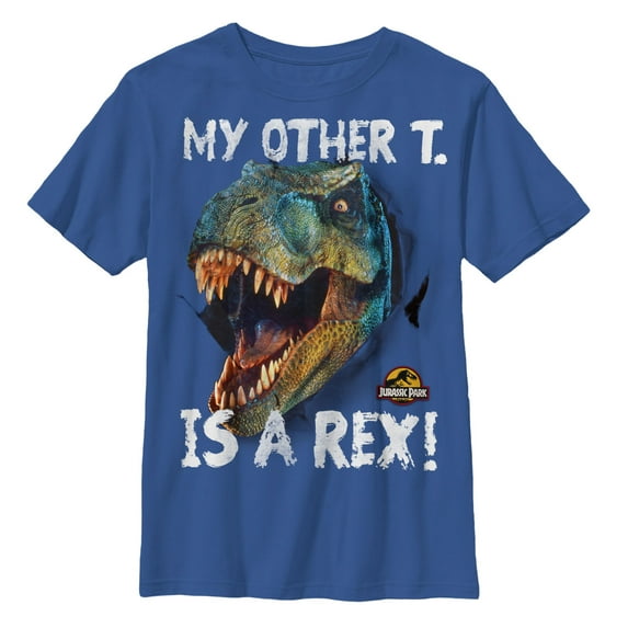 Boys' Jurassic Park My Other T-shirt Youth Large Royal