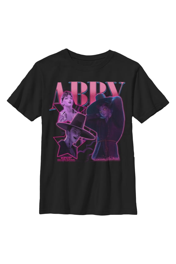 Boys KPop Demon Hunters Abby Saja Collage T Shirt