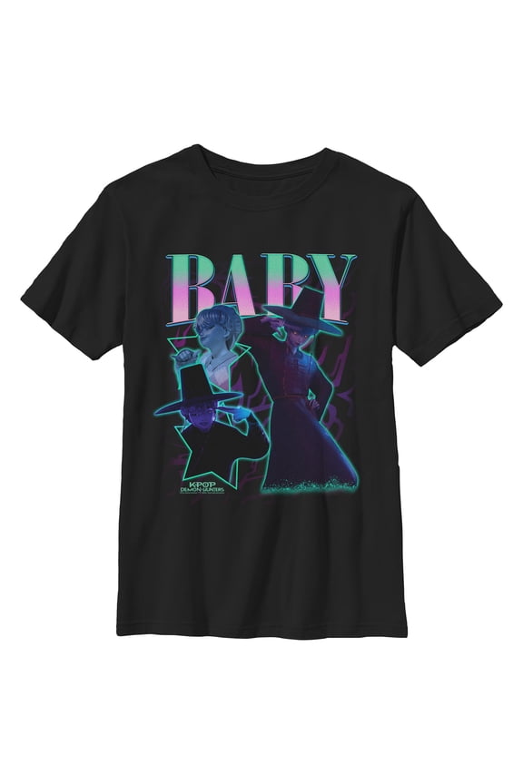 Boys KPop Demon Hunters Baby Saja Collage T Shirt