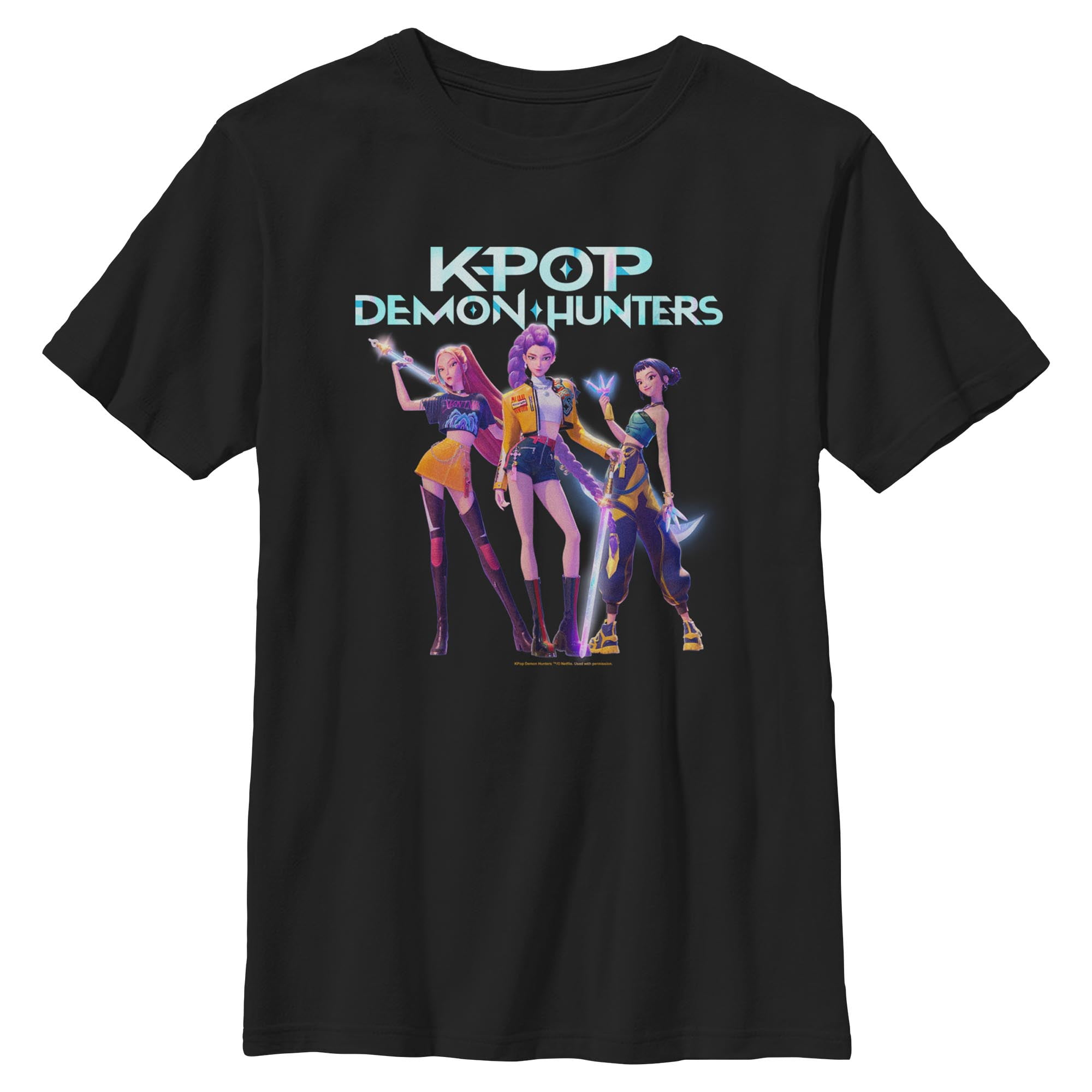 KPop Demon Hunters Saja Boys T-Shirt - Offizielles Chibi Poster Design