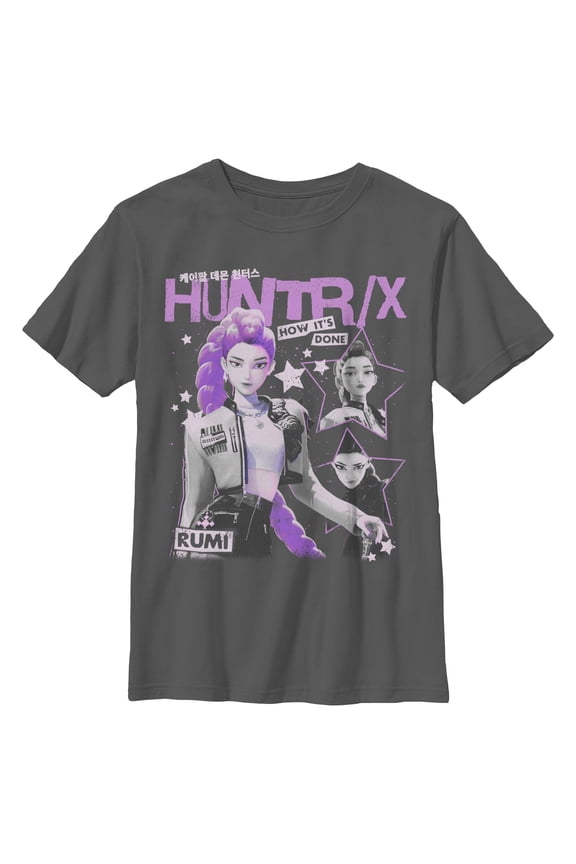 Boys KPop Demon Hunters Pop Star Huntrix Rumi T Shirt