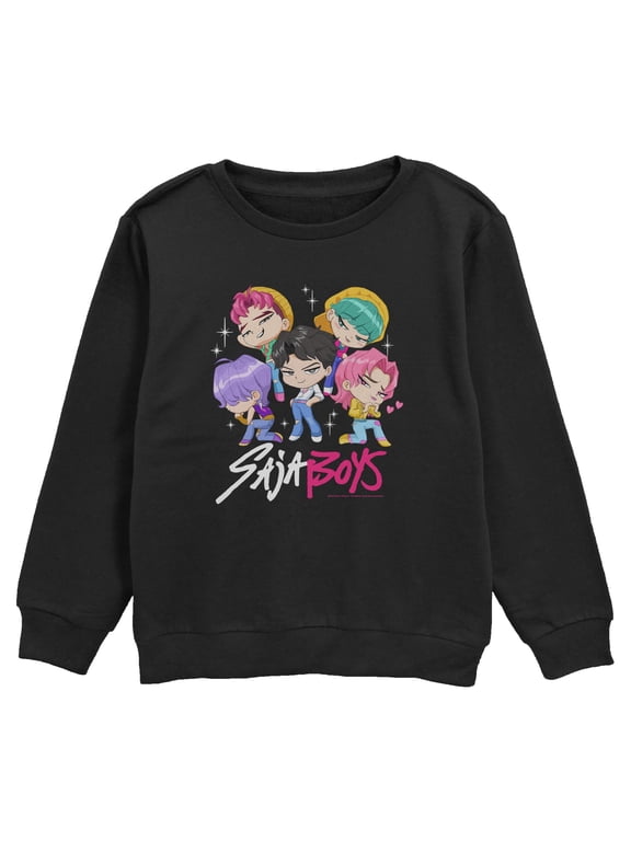 Boys KPop Demon Hunters Saja Boys Chibi Group Sweatshirt