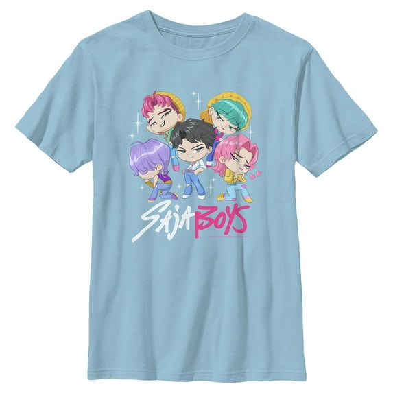 Boys KPop Demon Hunters Saja Boys Chibi Group T Shirt