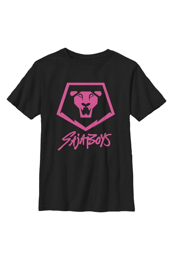 Boys KPop Demon Hunters Saja Boys Lion Logo T Shirt