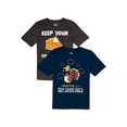 thumbnail image 1 of Boys Keep Your Eyes Off My Pie Graphic T-Shirt 2-Pack, Sizes 4-16, 1 of 4