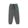 thumbnail image 1 of Boys Khaki Dress Pants Children Pants Girls Casual Pants Big Children Fashionable Striped Home Pants Children Pants Full Length Pants New Full Length Pants Black 12T, 1 of 3