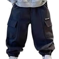 thumbnail image 1 of Boys Khaki Dress Pants Fashionable Solid Color Boys Pants Large Children Casual Pants Spring and Workwear Pants New Full Length Pants Gray 7T, 1 of 4