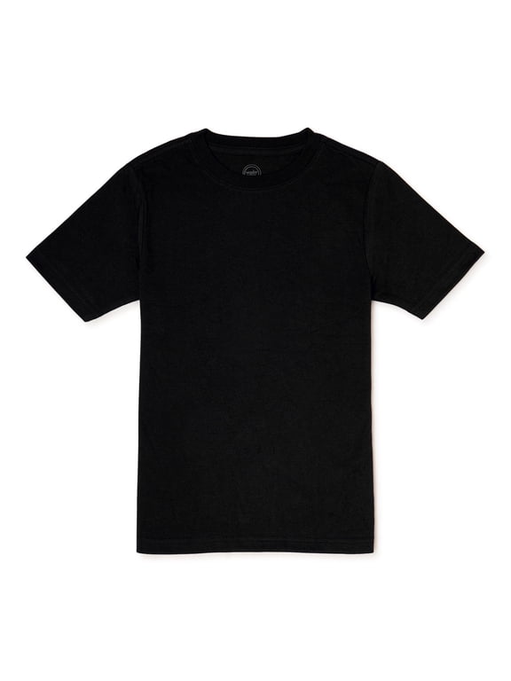 Boys Kid Tough Tee with Short Sleeves, Sizes 4-18 & Husky,14-16 (XL) Husky,Black Soot