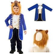 Boys Kids Beast Costume Charming Dress Up Cosplay Pretend Play Halloween Party