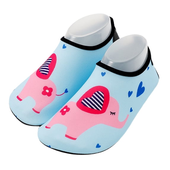 Boys Kids Water Shoes Girls Swim Beach Sports Pool Breathable Shoes Quick Drying Lightweight Outdoor Swim Shoes Sky Blue 6-7Y