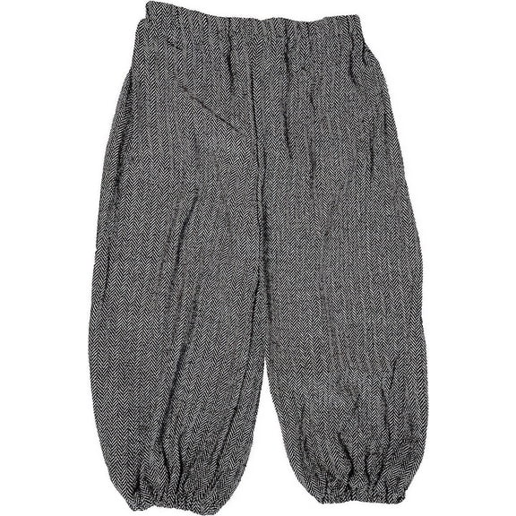 Boys Knickers, Tweed - Black - Size X-Large 12-14 | Renaissance Pants, Pirate Pants, Costume Knickers, Newsboy Pants, Colonial Pants, Pirate Cosplay, Medieval Pants, Viking Pants