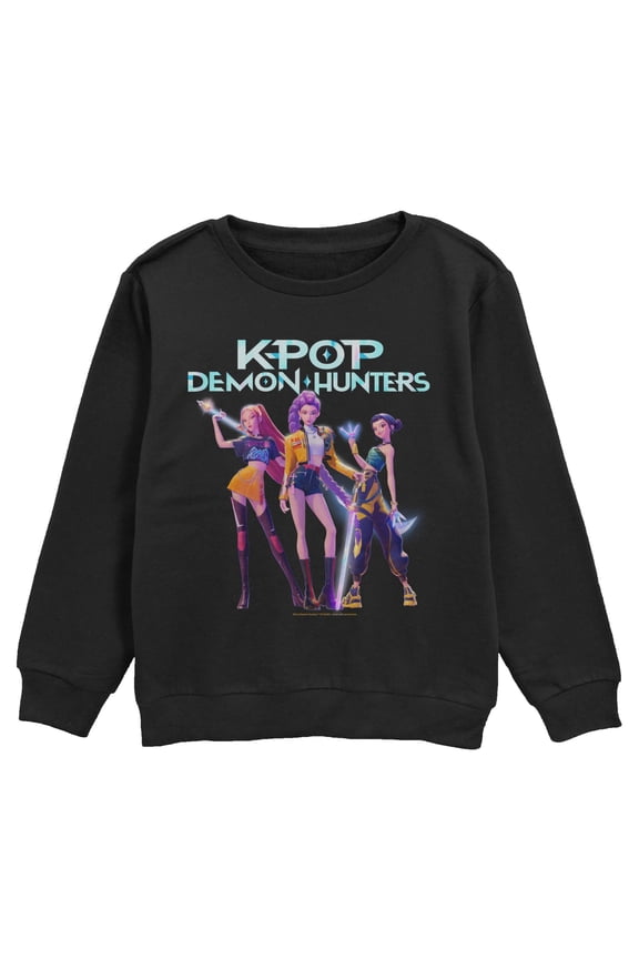 Boys Kpop Demon Hunters Girls Group Shot Sweatshirt