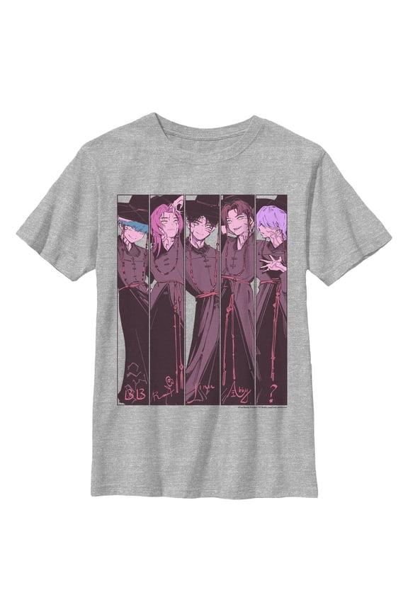 Boys Kpop Demon Hunters Saja Boys Anime Panels T Shirt