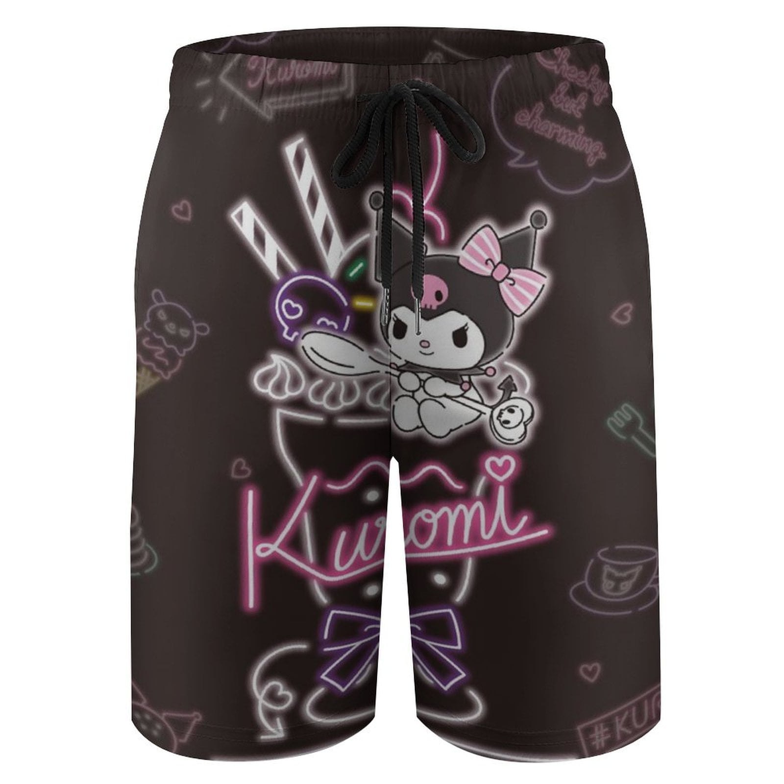 Boys Kuromi Swim Trunks Shorts Teen Swimming Shorts with Pocket ...