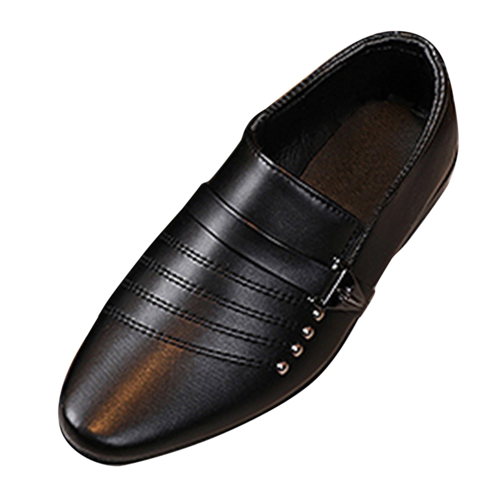 Boys Leather Shoes England Style Non- Soft Sole Comfy School Party