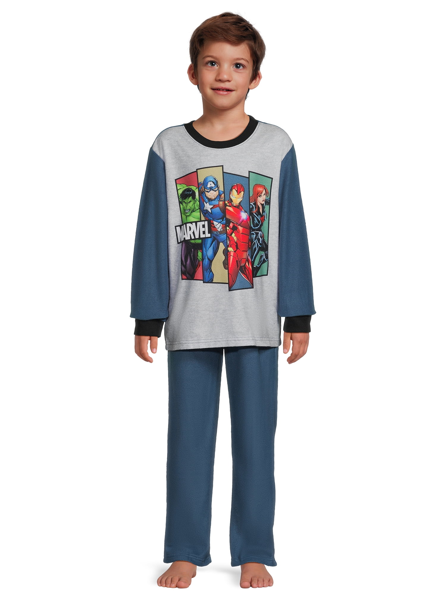 Boys Licensed Character Long Sleeve Top and Pants, 2-Piece Sleet Set, Sizes 4-12
