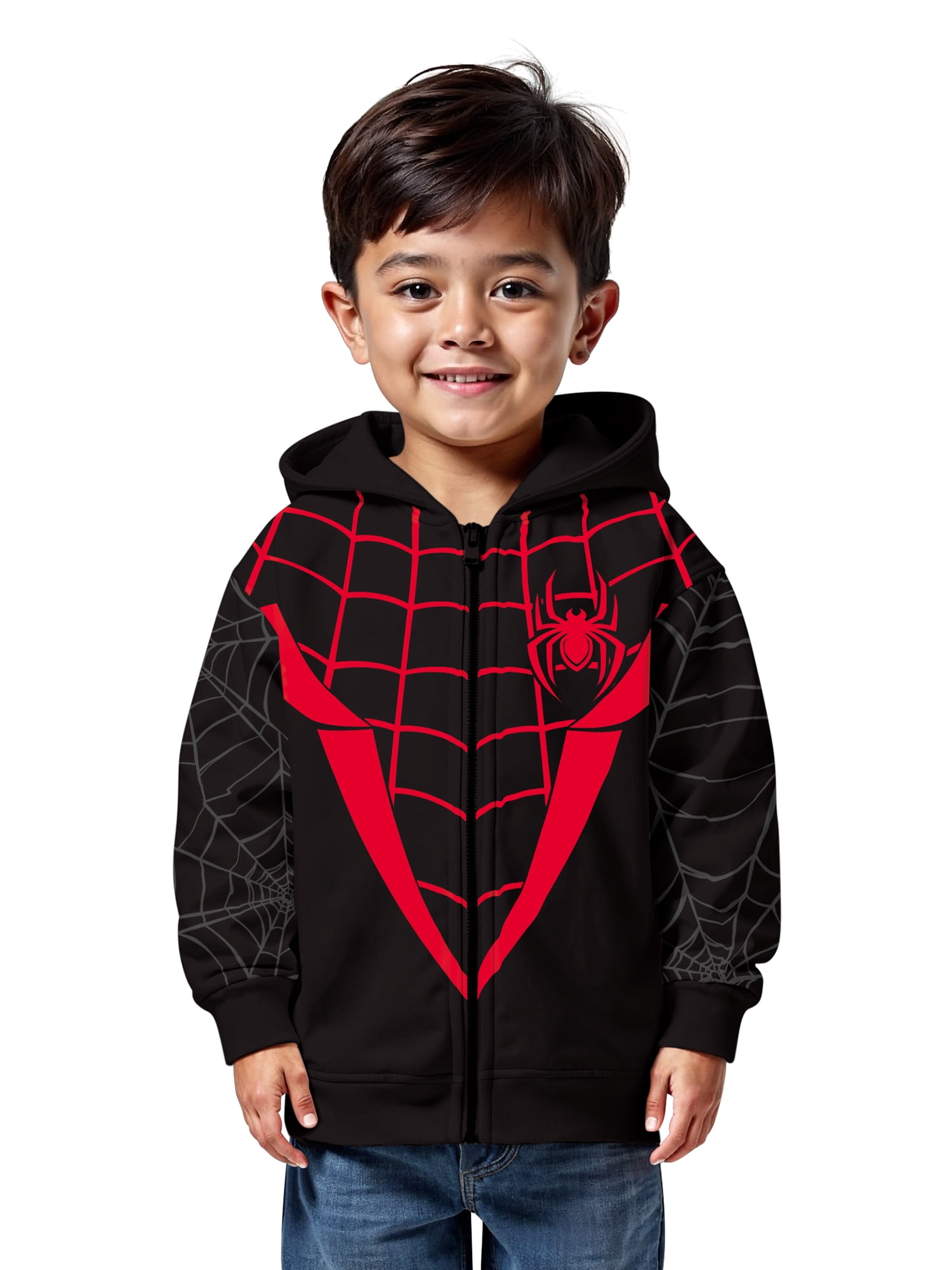 Sweat à Capuche Spiderman Taille 6 - Pour Enfant, Occasion Très Bon état