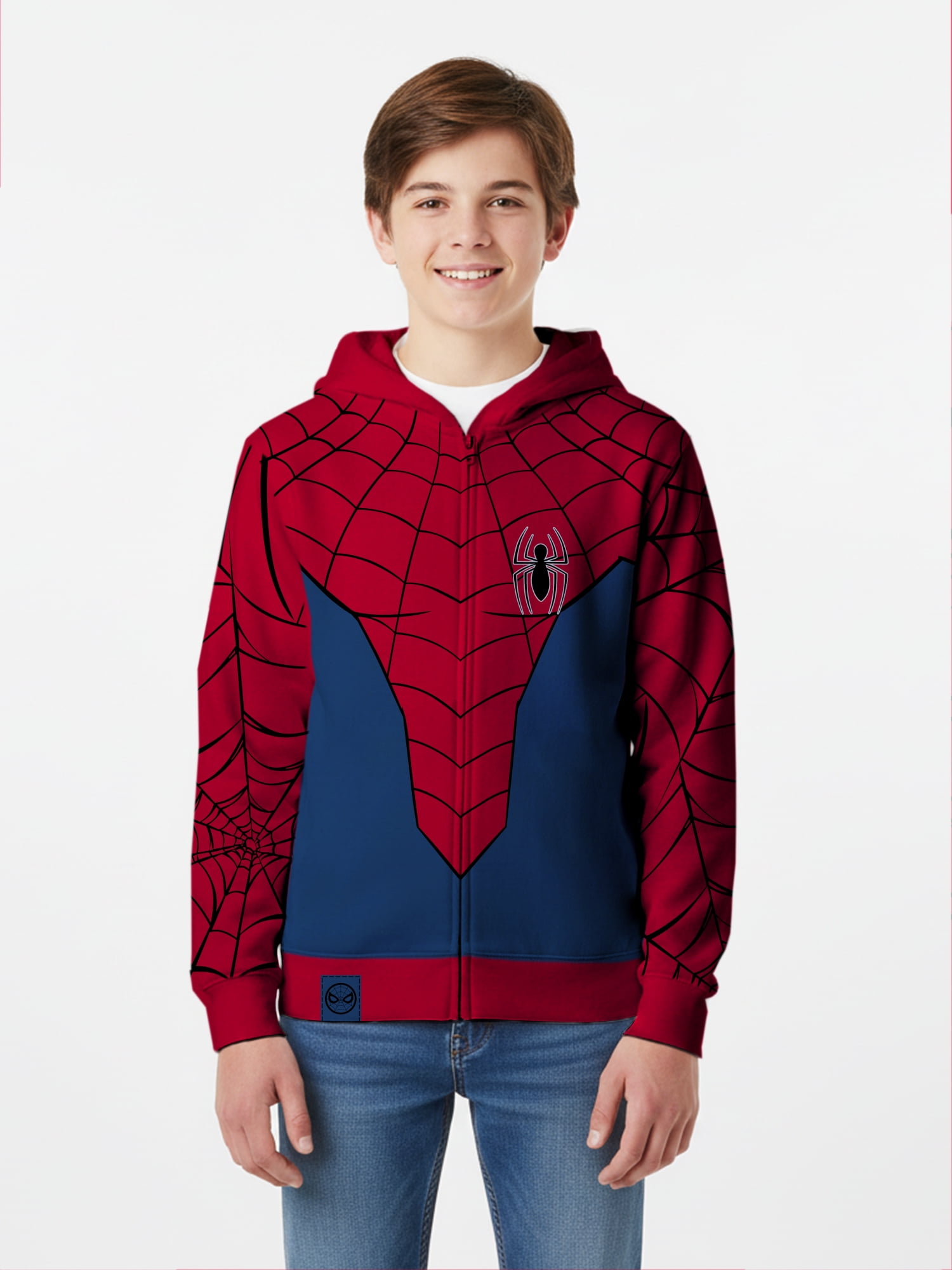 Boys, Licensed Cosplay Hoodie, Spiderman, Sizes XS-XXL