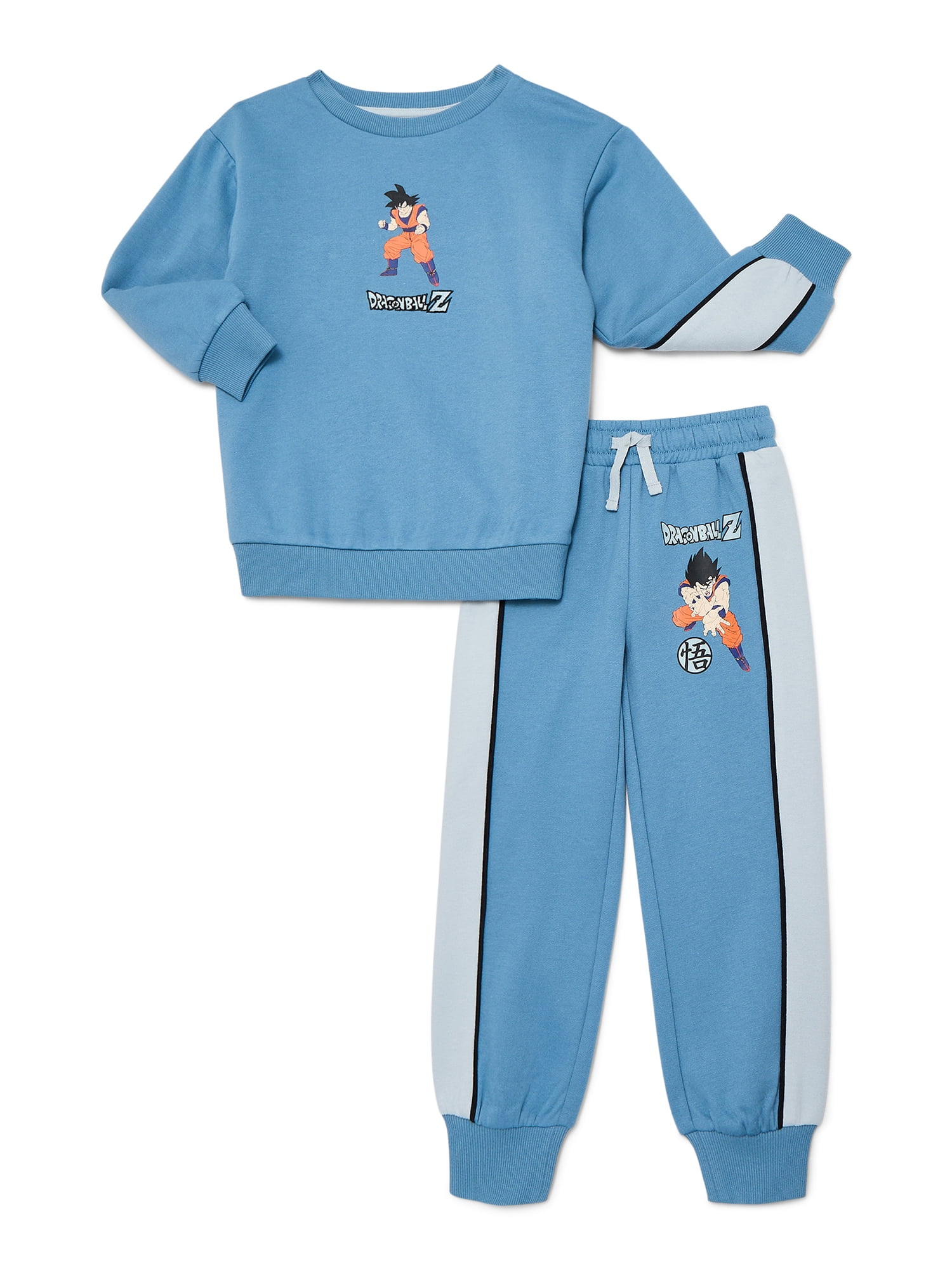 Dragon Ball Z Boys Graphic Sweatshirt and Jogger Pants Set, 2-Piece, Sizes 4-12