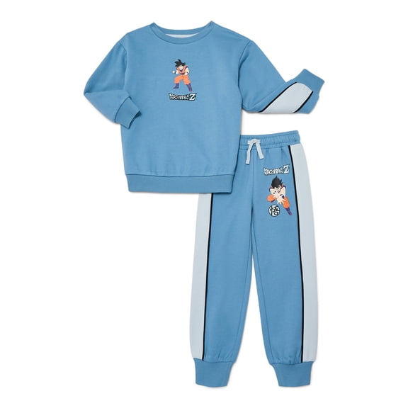 Dragon Ball Z Boys Graphic Sweatshirt and Jogger Pants Set, 2-Piece, Sizes 4-12
