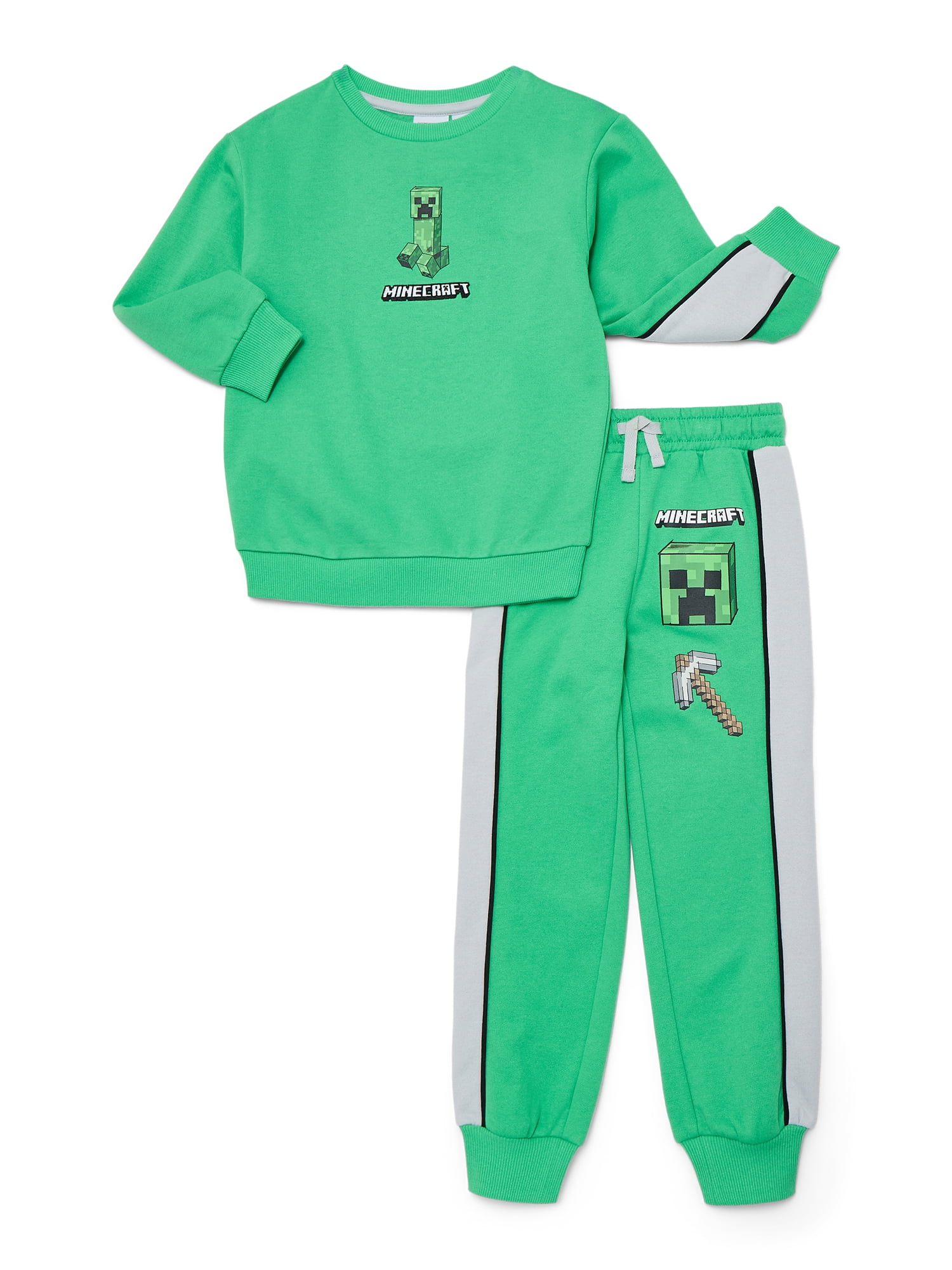 Minecraft Boys Graphic Sweatshirt and Jogger Pants Set, 2-Piece, Sizes 4-12
