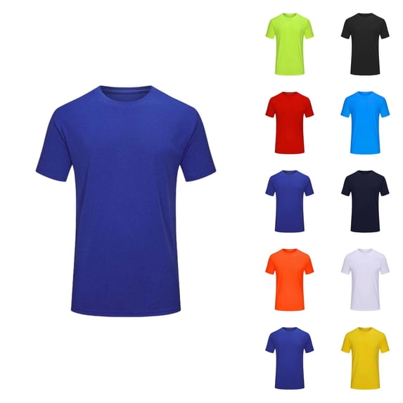 Boys Lightweight T Shirt Breathable Solid Color Summer Tee Comfortable Casual Short Sleeve Boys Everyday Tee